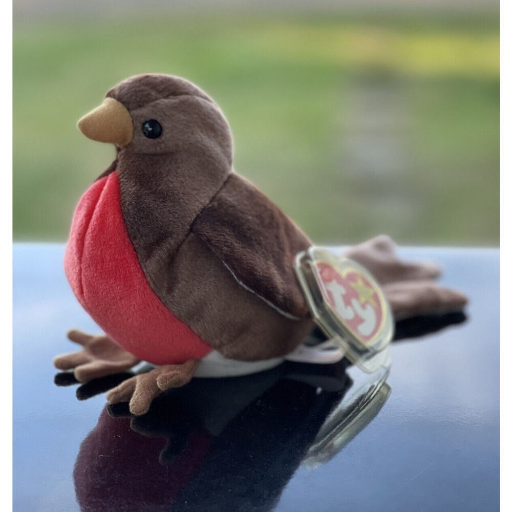 1998 Ty Original Beanie Babies EARLY The Red-Breast Robin Bird w/Tag